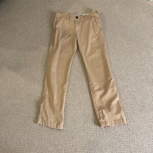 Tan ambercrombie pants kids 13/14